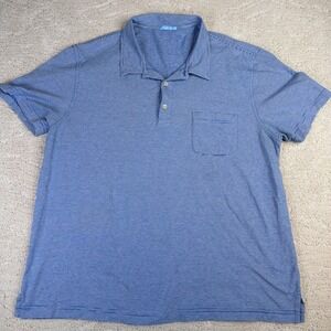 Men's J. McLaughlin XL Striped Short Sleeve Polo Shirt